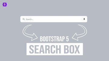 Responsive Search Box Bootstrap 5