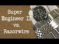 Strapcode Super Engineer II vs. Uncle Seiko Razorwire on the Seiko Turtle