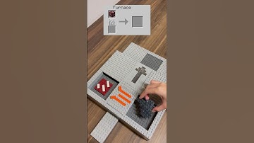 Smelting Minecraft Nether Quartz Ore BUT Lego! #shorts