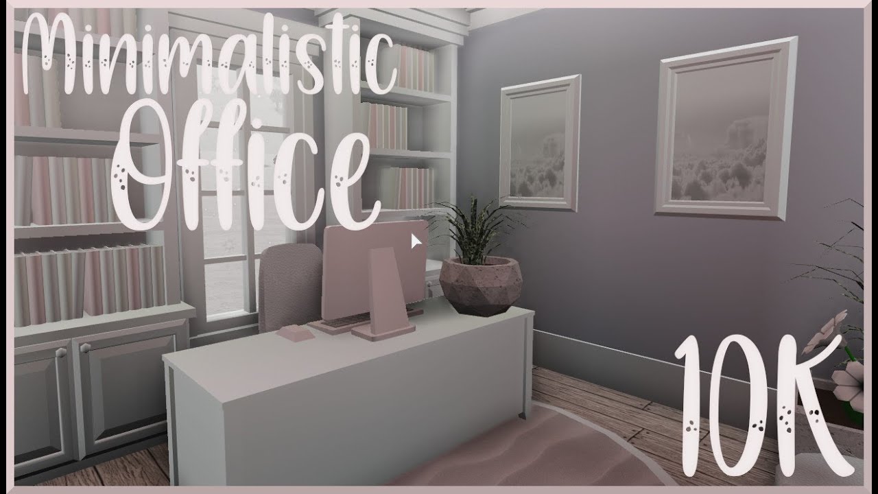 Minimalistic Office 10K (BLOXBURG ROBLOX build) - YouTube