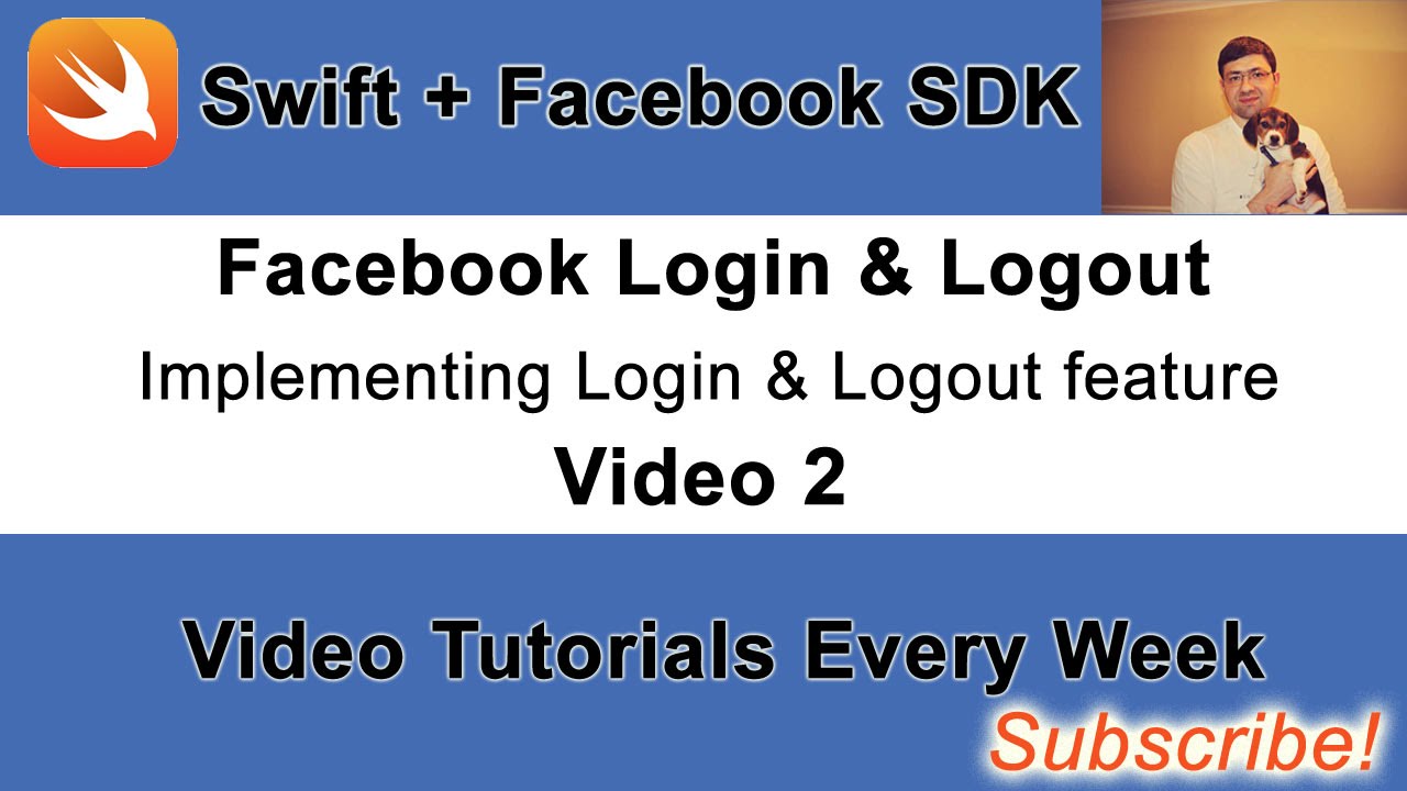 Facebook Login And Logout Button Example With Swift Youtube