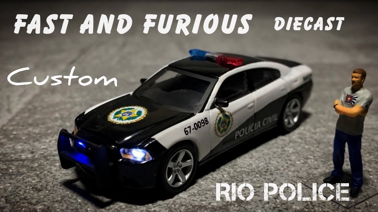 Fast and Furious Dodge Charger RIO POLICE 1:64 Die-cast Custom
