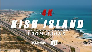 Kish Island, IRAN 4k 50fps Drone Video  Flying over Kish Island