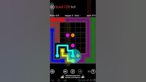 Flow Free - 9 x 9 Mania Level 129