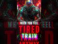 ⚔️ WHEN YOU FEEL TIRED... TRAIN ANYWAY ⚔️ #darktechno #techno #warriorbeats #music #warehousetechno