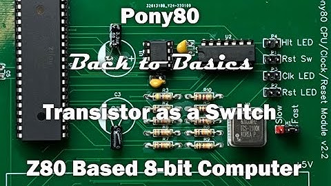 Back to Basics - Transistor LCD Reset Circuit Detail - My Z80  computer!
