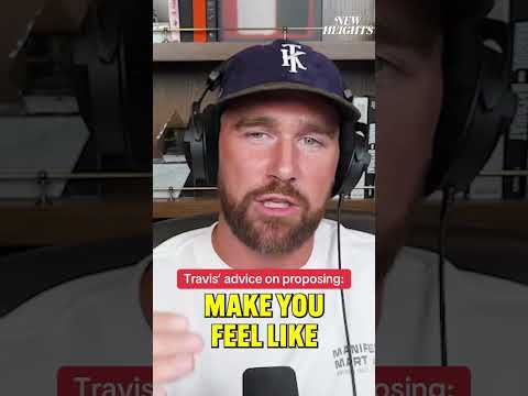 Travis says don't play the comparison game when it comes to how to propose 🤣 (via New Heights)