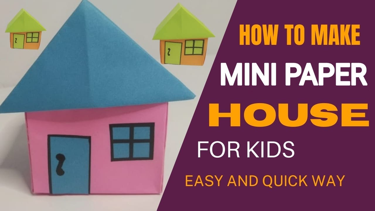 How tO Make Beautiful paper Mini hOuse Gift bOx / Cute hOuse cOntainer ...