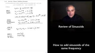 DSP Topic 1: Review of Sinusoids - Adding Sinusoids