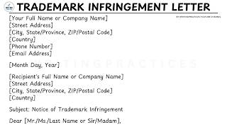 How To Write A Trademark Infringement Letter Template Step by Step Guide | Writing Practices How To Write A Trademark Infringement Letter Template Step by Step Guide | Writing Practices