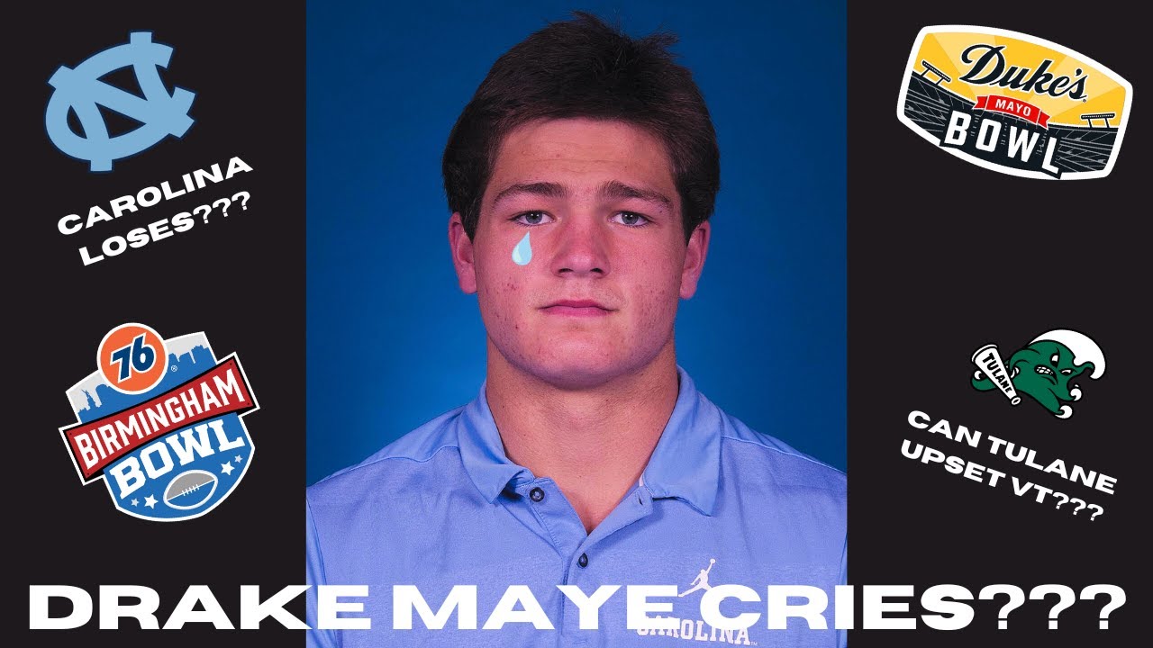 Drake Maye Cries After Loss to West Virginia!!! :o