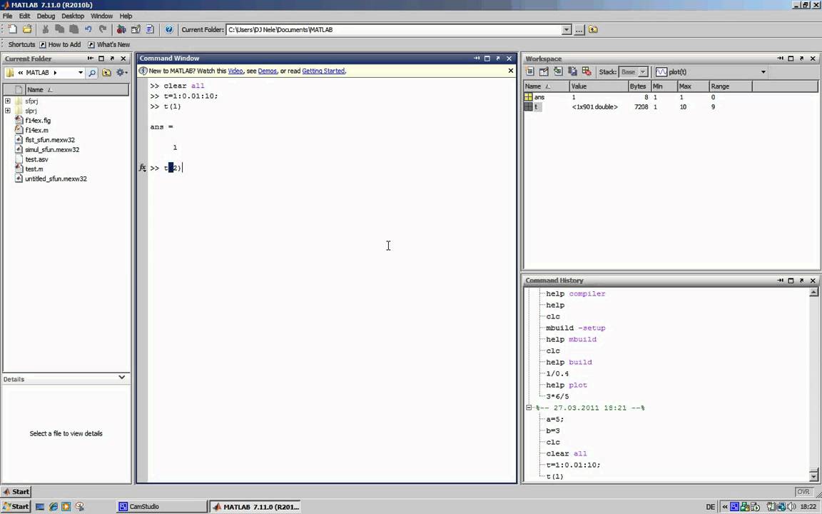 First steps in Matlab - YouTube