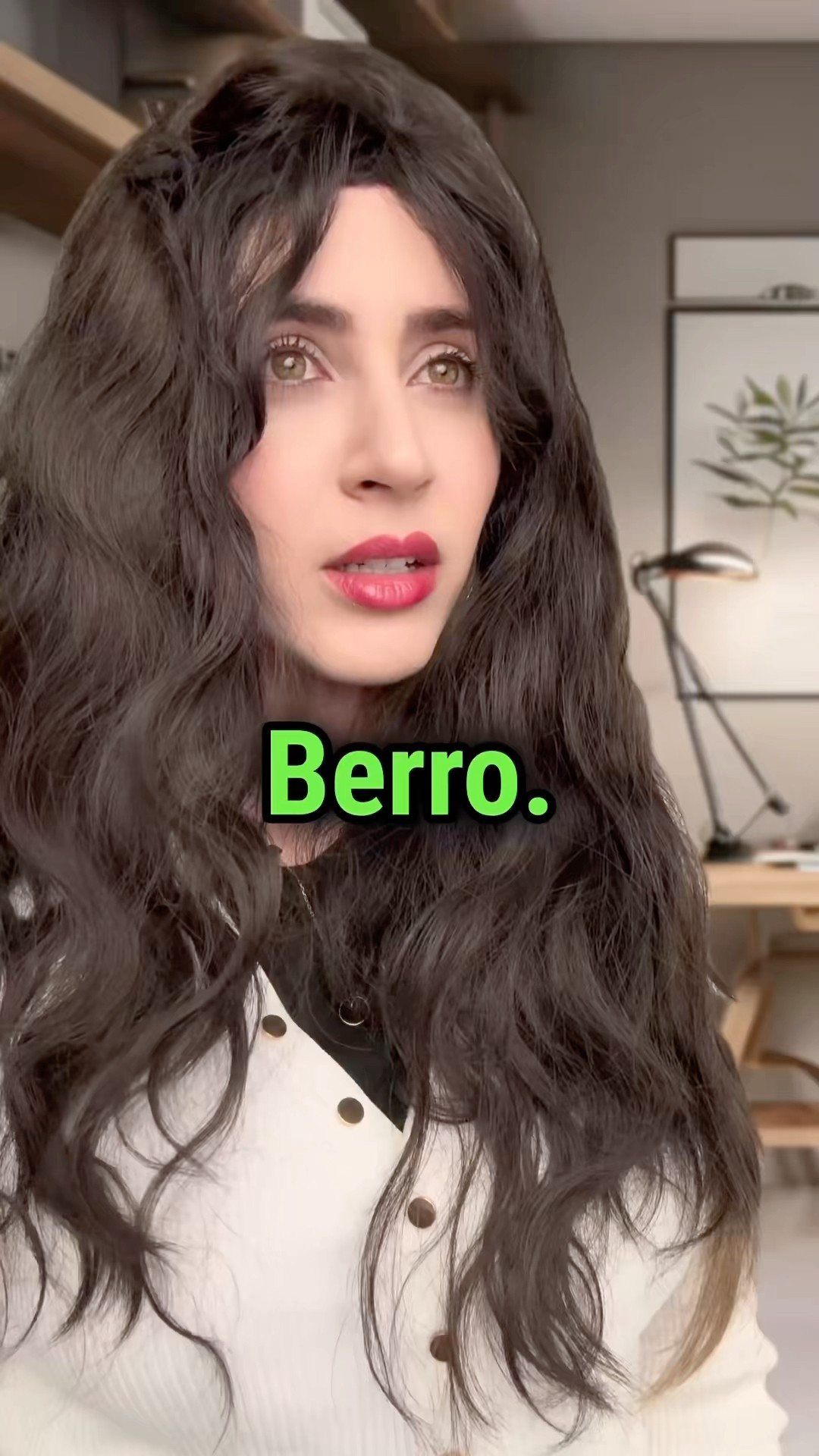 Berro em espanhol é agrião; o erro é el error