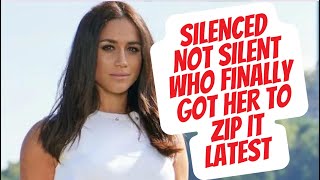 MEGHAN SILENCED !!! BY WHO & WHY? LATEST NEWS #royal #meghanandharry #meghanmarkle