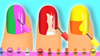 색상과 매우 세련된 네일 디자인으로 매니큐어를 플레이하세요 - Crayola Nail Party Gameplay Android screenshot 1