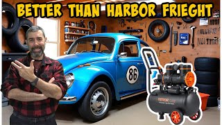 Vevor 6.3 Gallon Air Compressor. Perfect for working with small engines.
