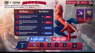 SpiderMan Event Quiz Missions Answer in PUBG Mobile  screenshot 3