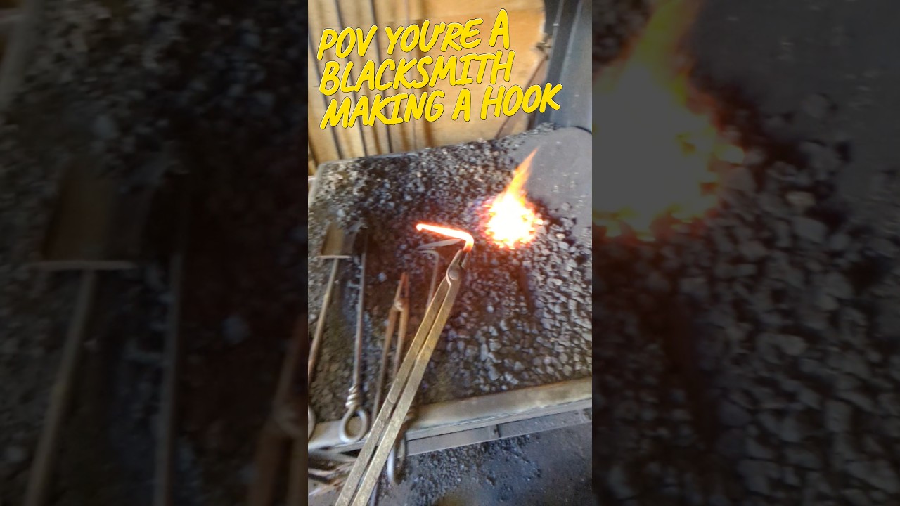 POV: You're a blacksmith making a hook! #blacksmith #pov #forging