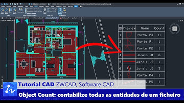 Tutorial CAD: Como Contabilizar Várias Entidades no ZWCAD Mesmo Não Sendo Blocos. O comando OBJCOUNT