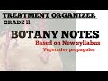 Treatment organizer Grade 2 new syllabus class l Vegetative propagules #to#botany#treatmentorganiser