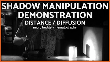 Do Distance and Diffusion Change Shadow Shape? - Cinematography Lighting Demonstration