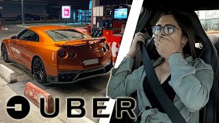 PRENDRE DES CLIENTS UBER EN NISSAN GTR (ils sont choqués ????)