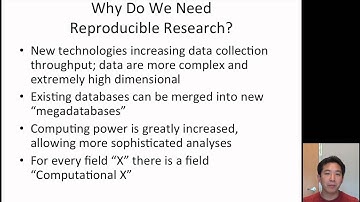 Reproducible Research: Concepts and Ideas (Part 1/3)