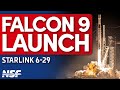 SpaceX Falcon 9 Launches Starlink 6-29