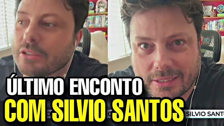 Danilo Gentili relembra último encontro com Silvio Santos.