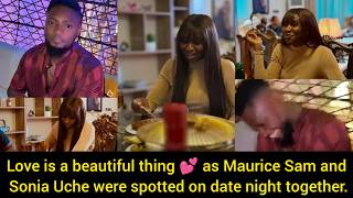 Love is a beautiful thing 💕 as Maurice Sam and Sonia Uche were spotted on date night together. screenshot 2