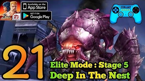 Garena Contra Returns | Android Walkthrough Gameplay | Elite Mode | Stage 5 : Deep In The Nest