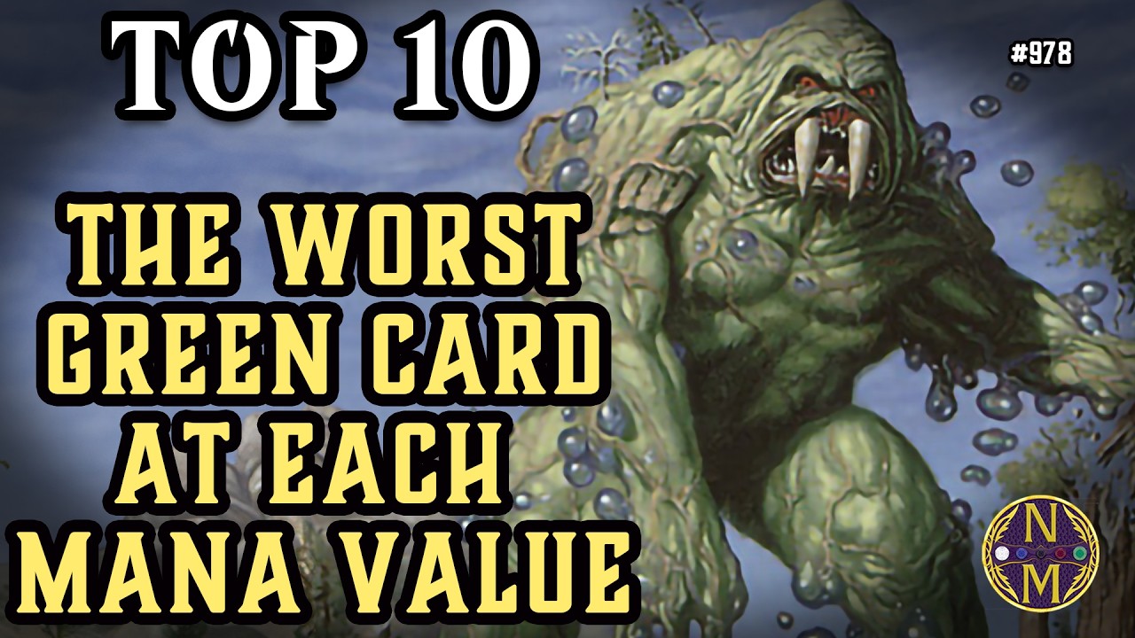 MTG TOP 10: The WORST Green Card At Every Mana Value in Magic: the Gathering