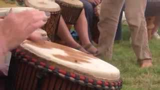 Gaunts House Summer Gathering ~ Drum Circle with Richard Parker, August 2014