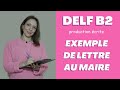 Production crite du delf b2 lettre au maire