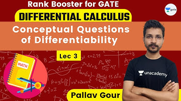 Conceptual Questions of Differentiability | L 3 | Differential Calculus | Rank Booster | GATE 2022