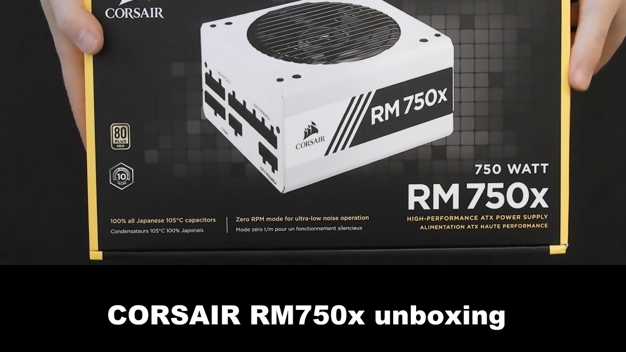 Tidlig Persuasion løg Corsair RM750x unboxing - YouTube