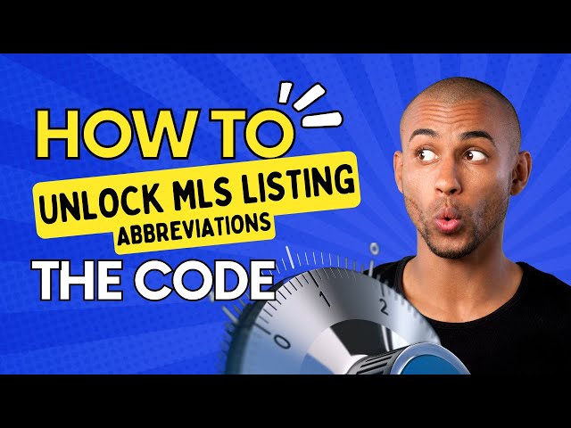 Real estate abbreviations in the MLS