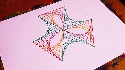 How to Draw Parabolic Curves Using Straight Lines | Geometric Tutorial