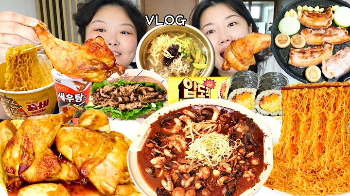 위고비는 모르겠고 내 위가 고비 임😮 먹방 브이로그 | 굽네치킨 장각구이 신라면투움바 삼겹살 비빔면 대창쭈꾸미 반미샌드위치 계란김밥 새우탕 치즈볶음밥 Mukbang VLOG