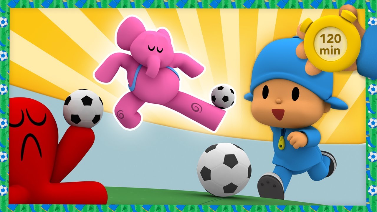 ⚽️ POCOYO PORTUGUÊS BRASIL - JOGO DE FUTEBOL: Copa do Mundo 2022 Qatar[123  min] DESENHOS ANIMADOS 