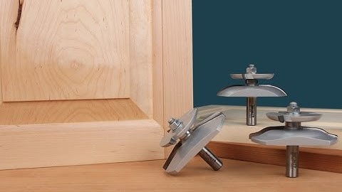 Infinity Cutting Tools - Raised Panel Router Bits with Backcutter