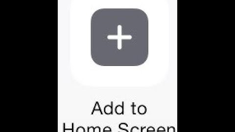 how to create shortcut for a website to home screen on Iphone &Ipad