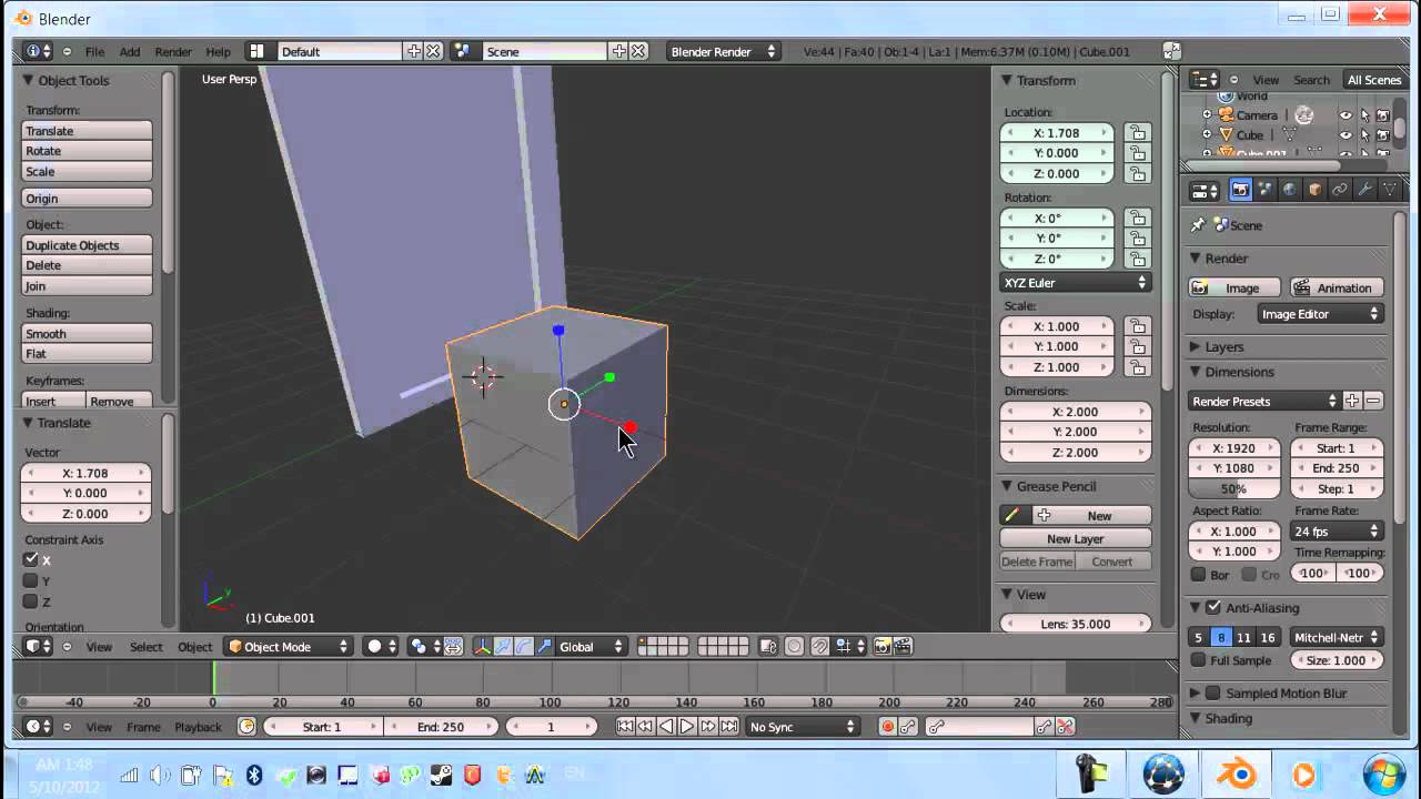 how to make frame in blender 2.5 YouTube