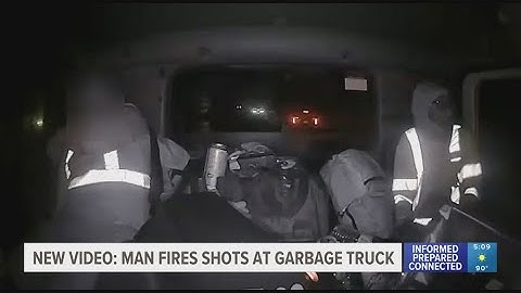 Video shows when man shoots inside a garbage truck in Pasco County