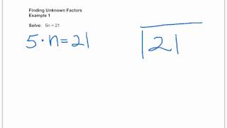 Finding Unknown Factors