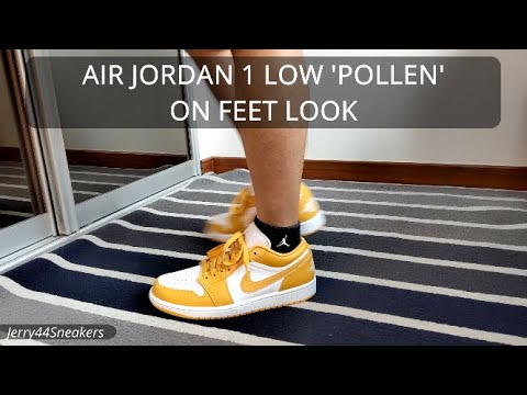 On Feet Look Air Jordan 1 Low Pollen Youtube