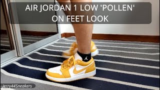On Feet Look Air Jordan 1 Low Pollen Youtube