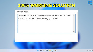 Fix USB Error Code 39 Windows 10/8/7 || The Driver May Be Corrupted Or Missing (Code 39)