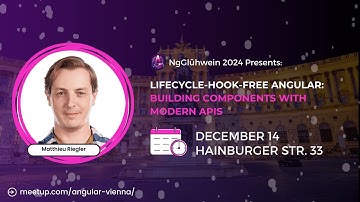 NgGlühwein 2024 | Matthieu Riegler | Lifecycle-Hook-Free Angular