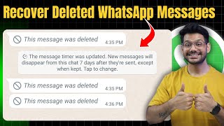 How to recover deleted chats on whatsapp without backup | how to Read deleted chats | Recover chats screenshot 2